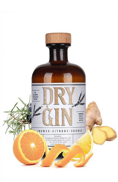 Dry Gin - Ingwer - Zitrone -Orange